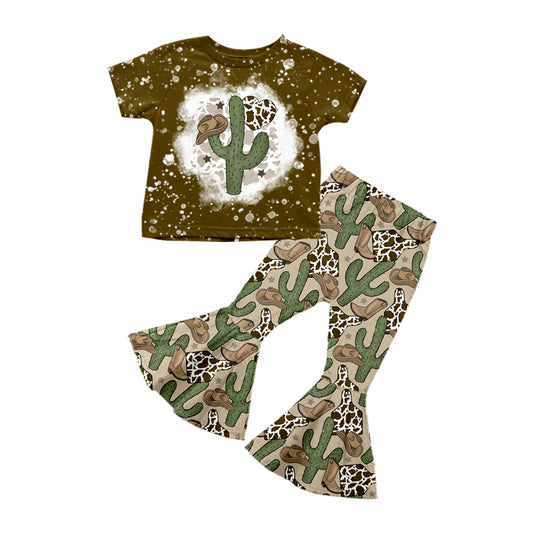 GSPO0744 westernshort sleeve children boys girl outfit preorder 20230608