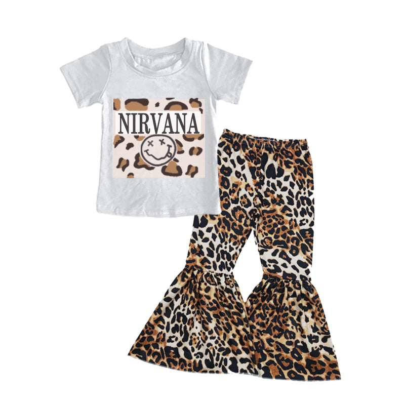 GSPO0769组合 western short sleeve smile leopard children boys girl outfit preorder 20230624