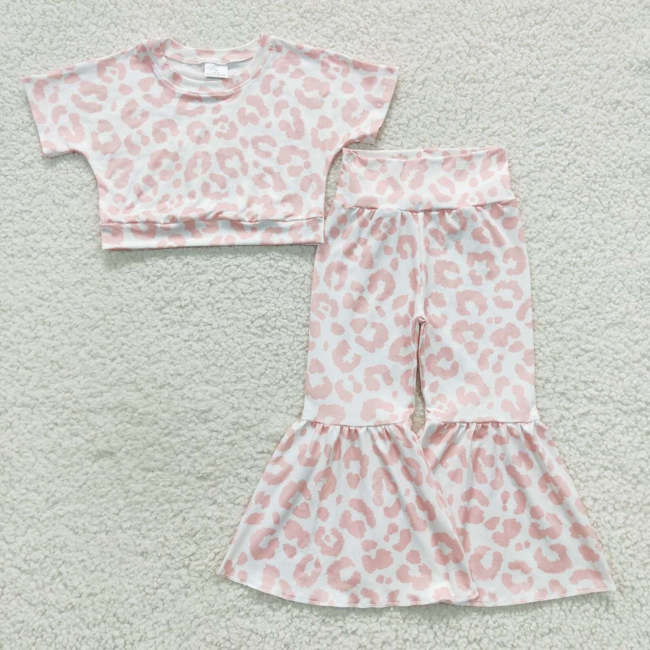 GSPO0780 preorder leopard short sleeve pants girl outfit 20230731 RTS