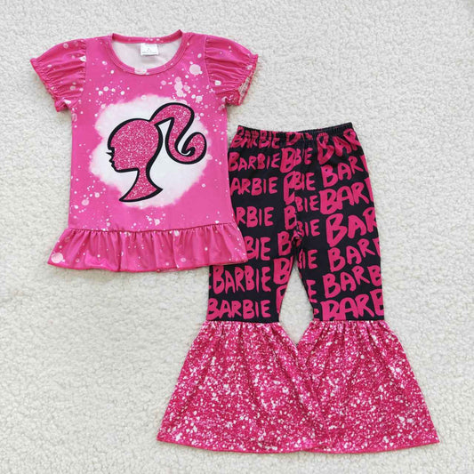 GSPO0786 preorder sequin babies short sleeve girl outfit 20230804 RTS