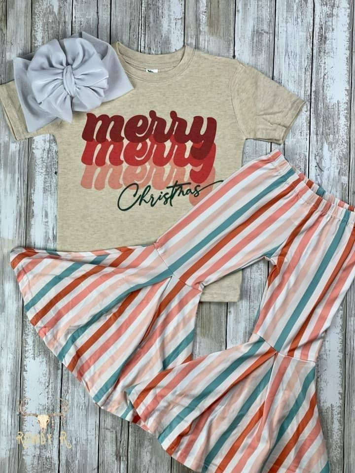 GSPO0882 Christmas merry short sleeve girl outfit 20231005 RTS