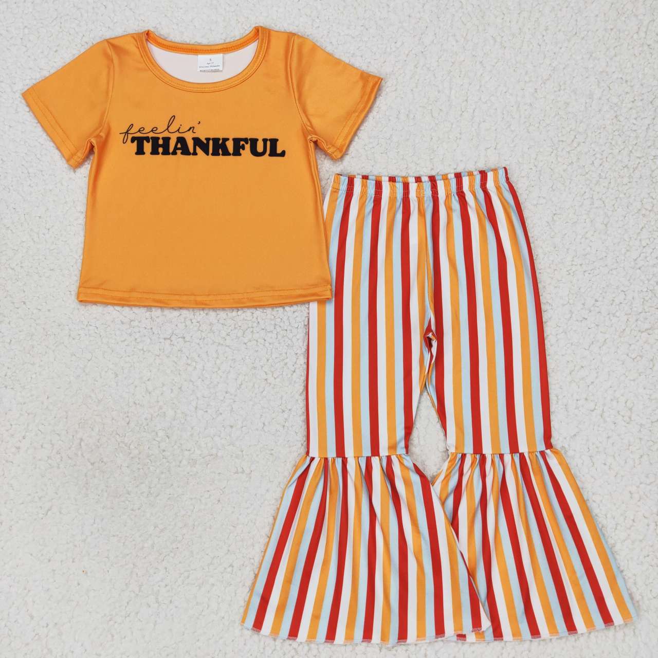 GSPO0883 thankful thanksgiving short sleeve girl outfit RTS 20231009