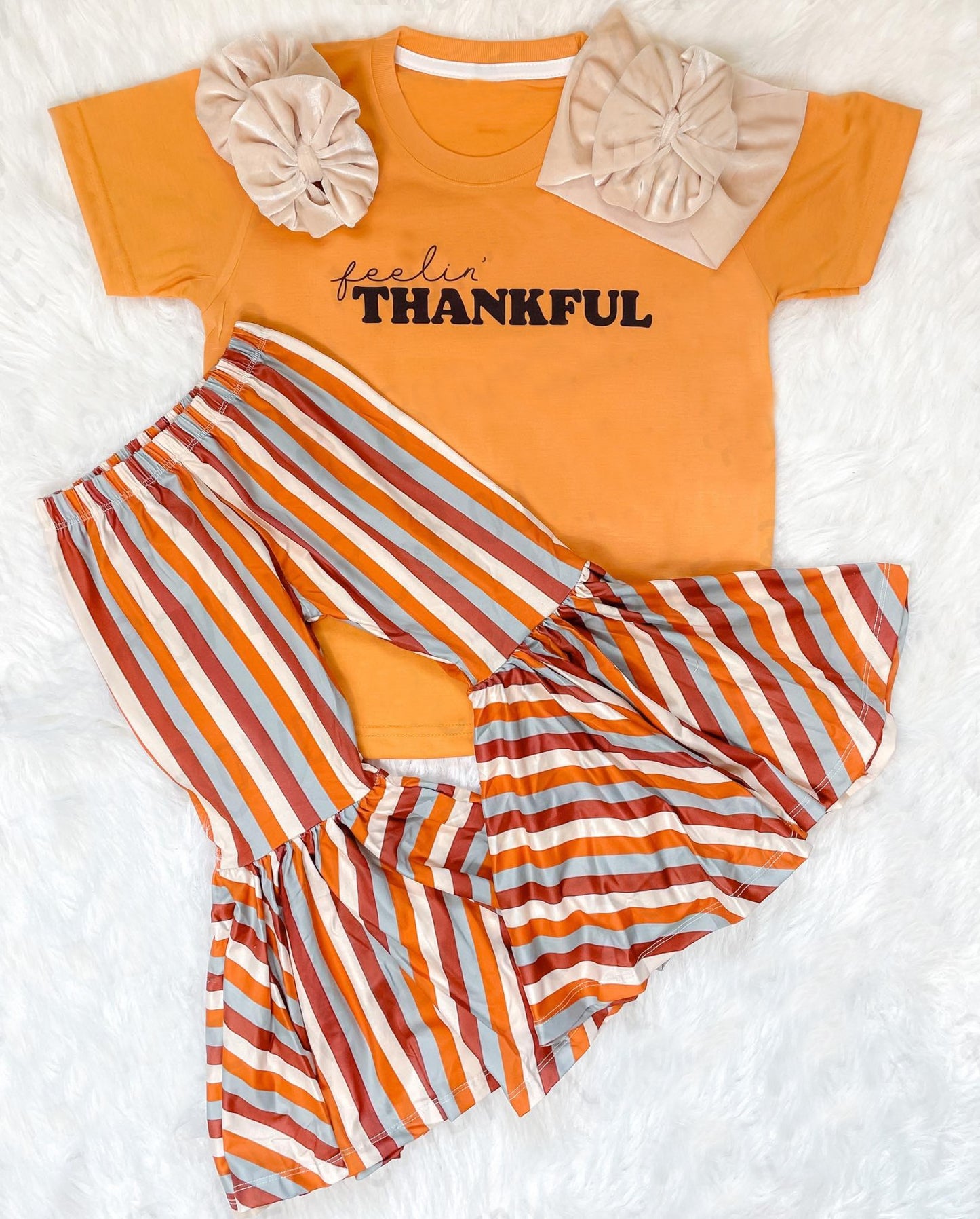 GSPO0883 thankful thanksgiving short sleeve girl outfit RTS 20231009