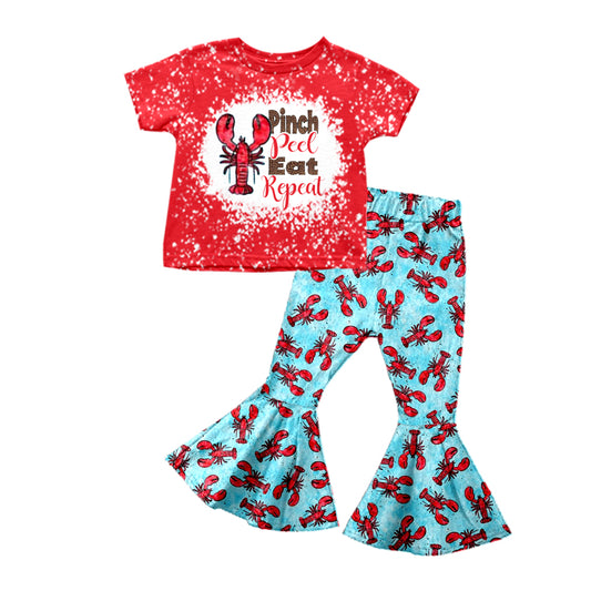 GSPO0884 crayfish pinch eat short sleeve girl outfit preorder 20230916