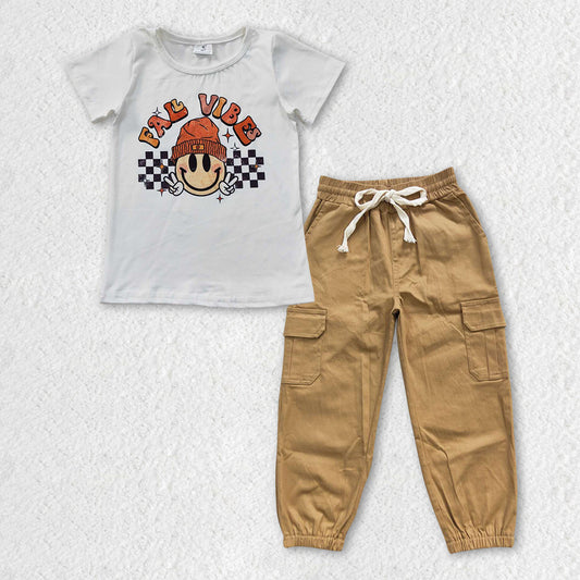 GSPO0957 fall vibe cotton sports pants short sleeve top girl outfit 20230110 RTS