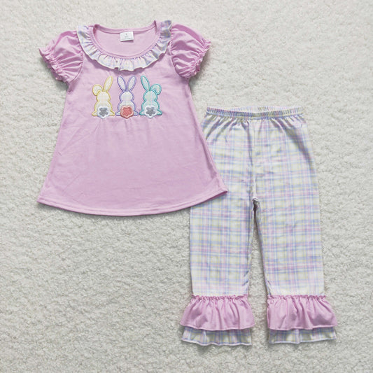 GSPO0977 RTS embroidery Easter bunny girl outfit 202403