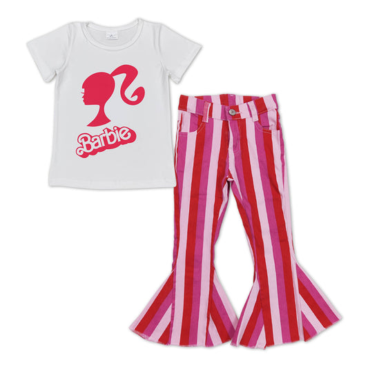 GSPO0982组合 barbie short sleeve girl outfit RTS 20231010