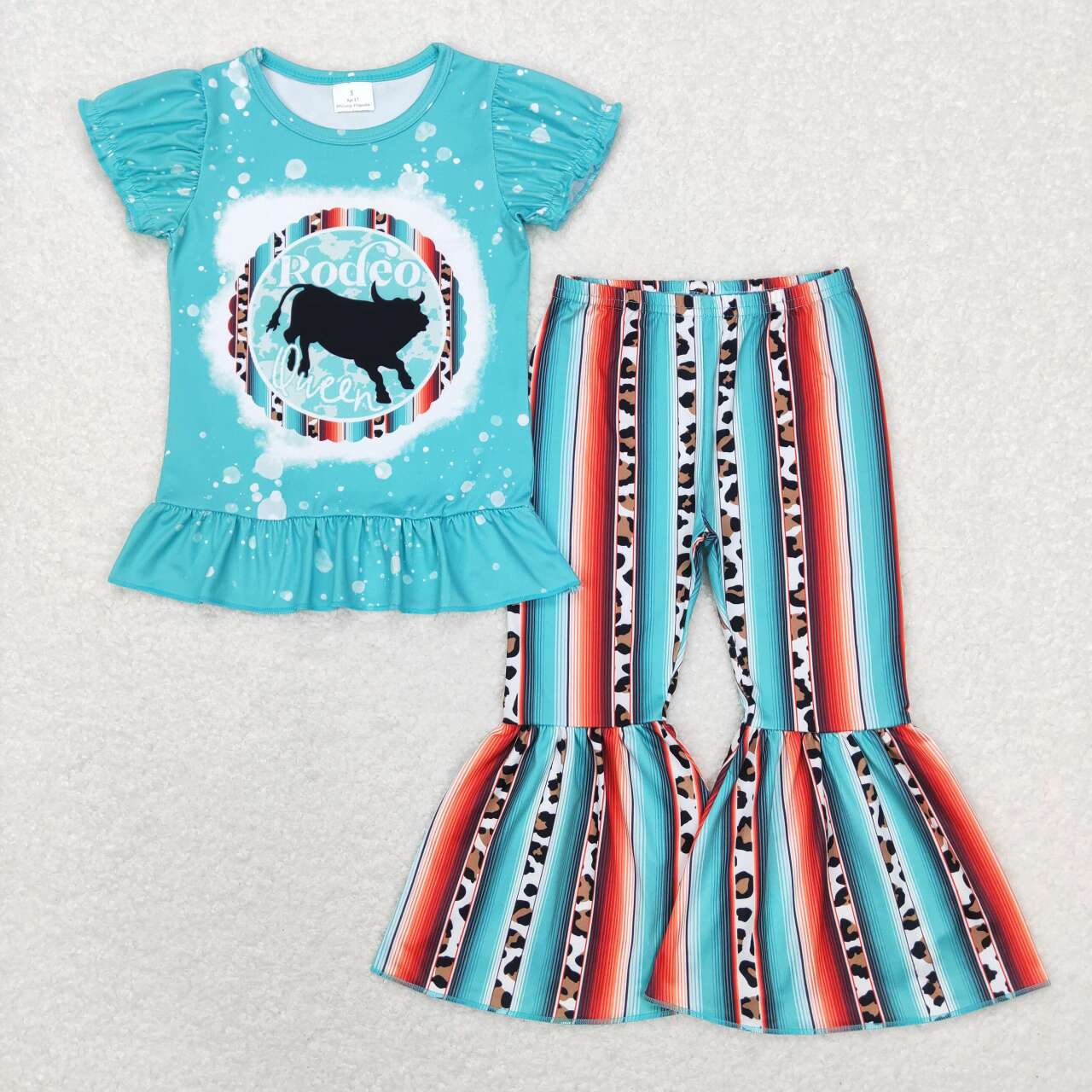 GSPO1051 western cow short sleeve girl outfit RTS 202312