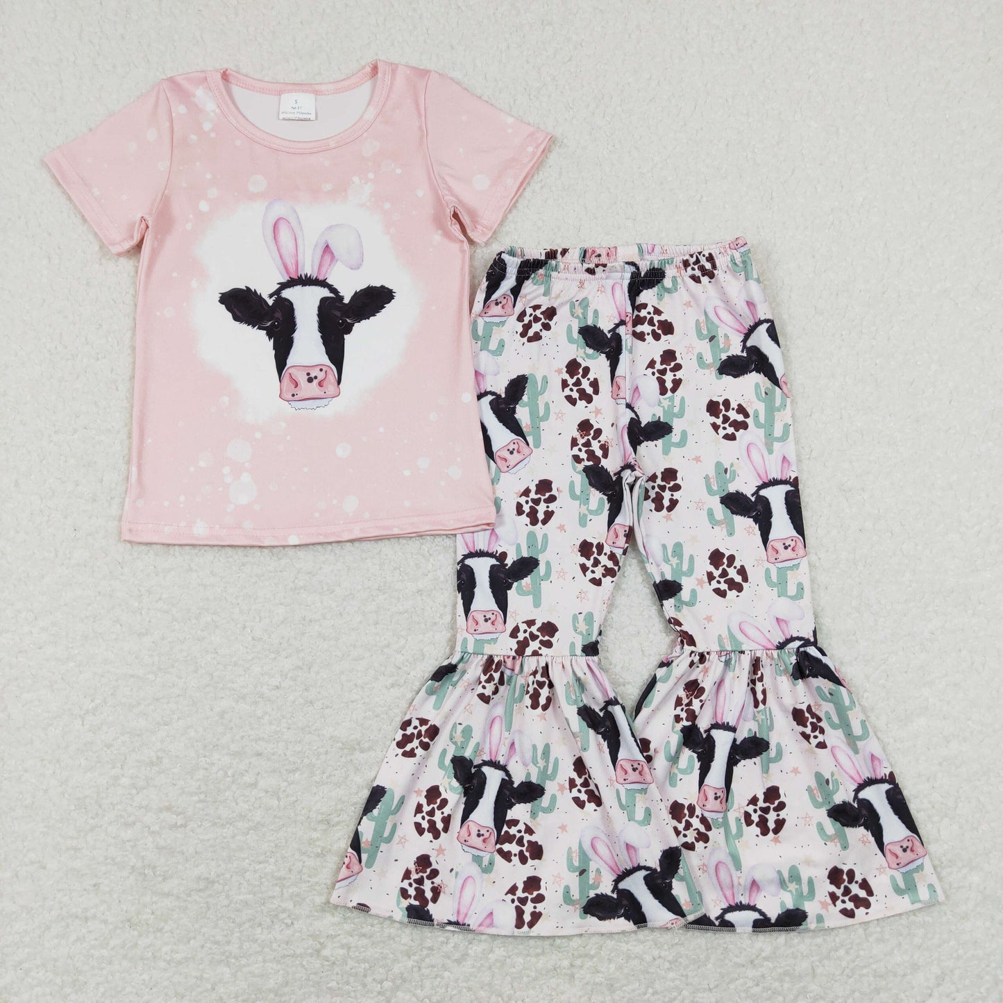 GSPO1152 RTS Cow Easter girl outfit 202401