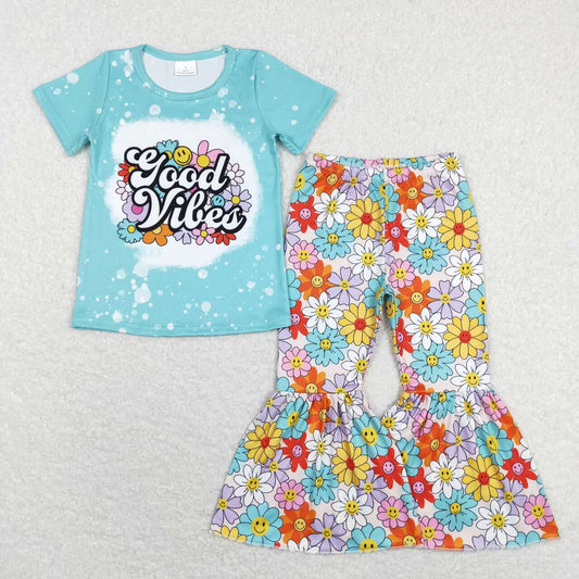 GSPO1239 RTS cartoon flowers girl pajamas outfit 202401