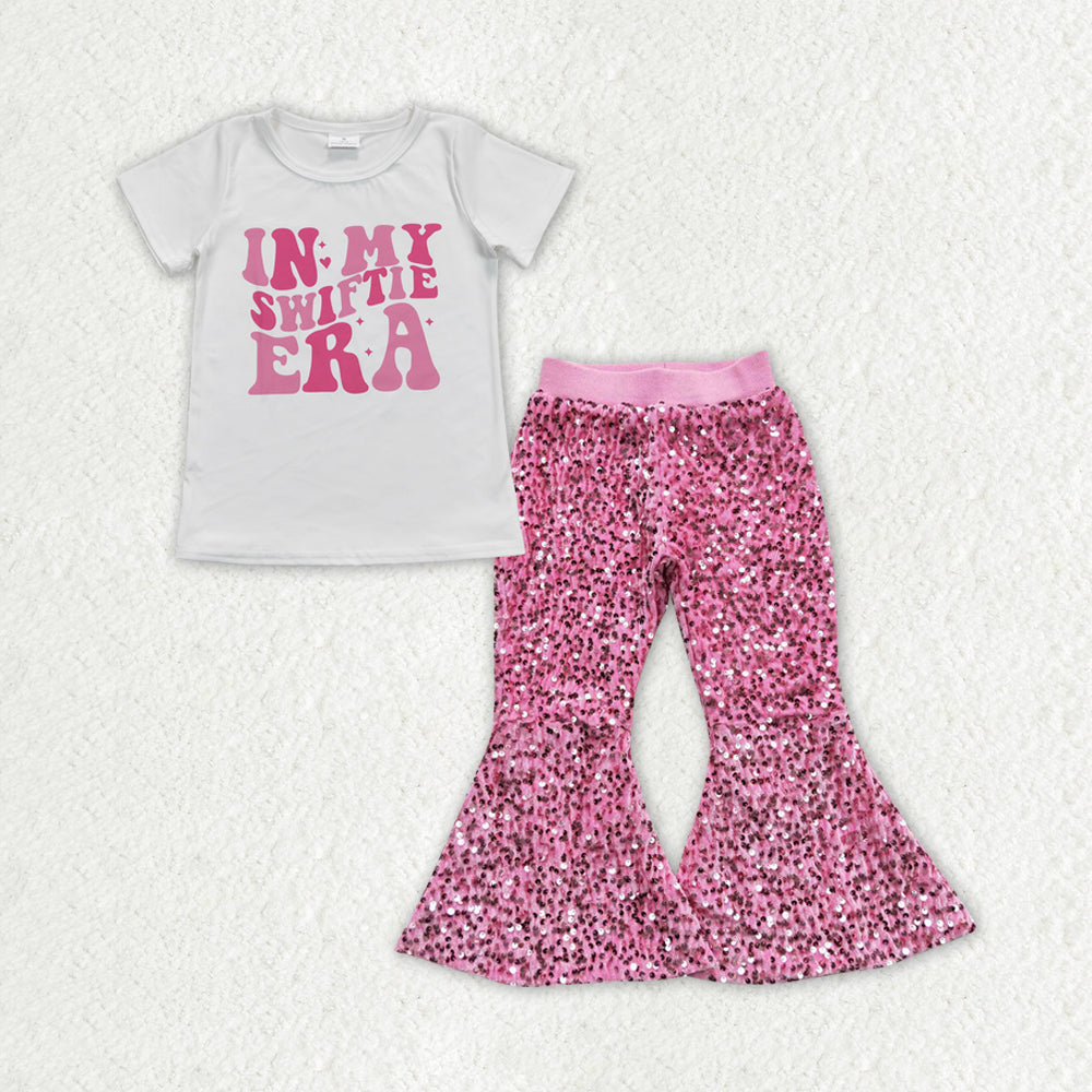 GSPO1259组合 my swift sequin pants short sleeve top girl outfit 202402