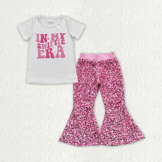 GSPO1259组合 my swift sequin pants short sleeve top girl outfit 202402