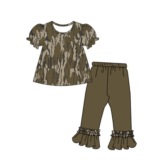 GSPO1310 preorder camo flowers girl outfit 202312