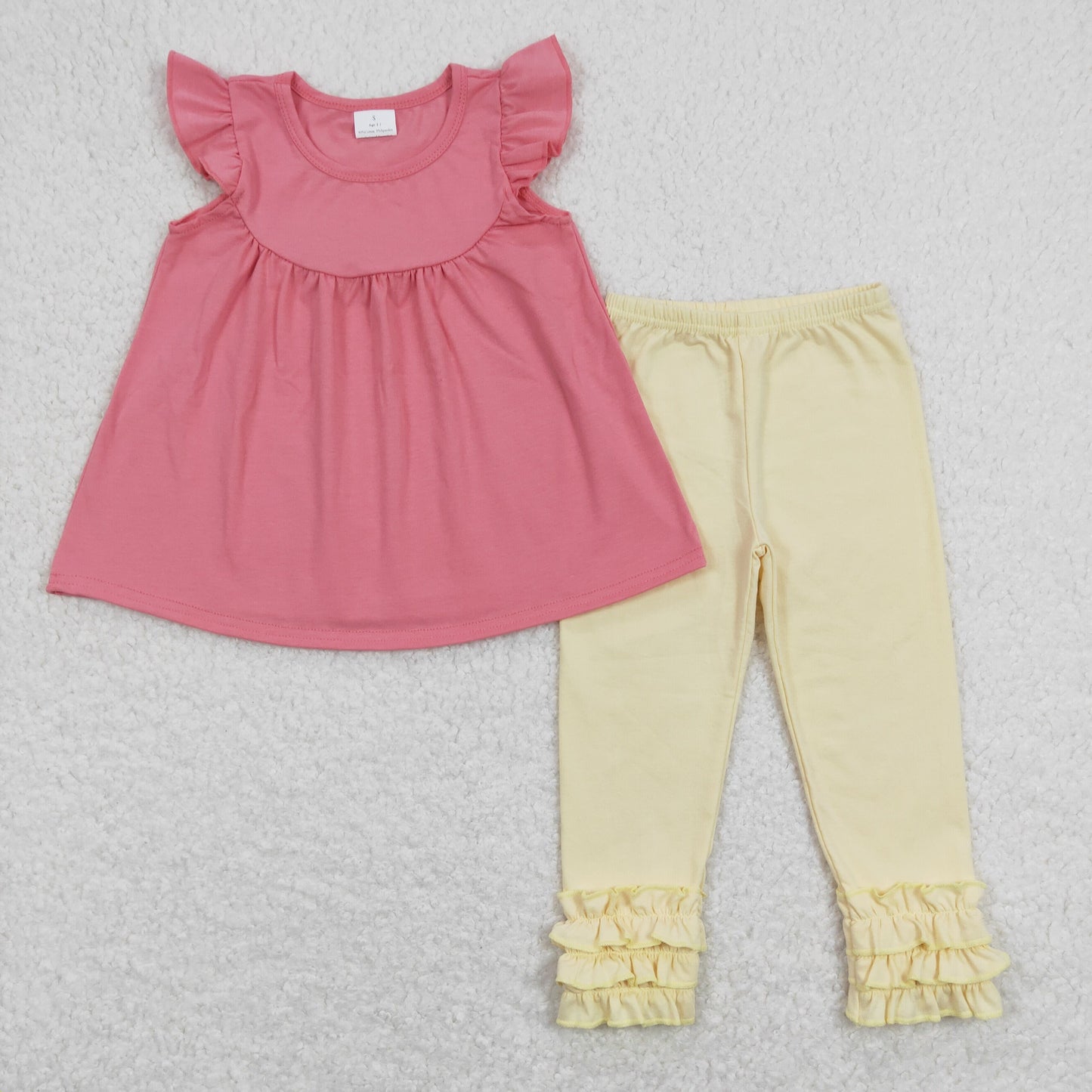 GSPO1323 组合 Cotton ruffle puffy girl outfit 202403 RTS