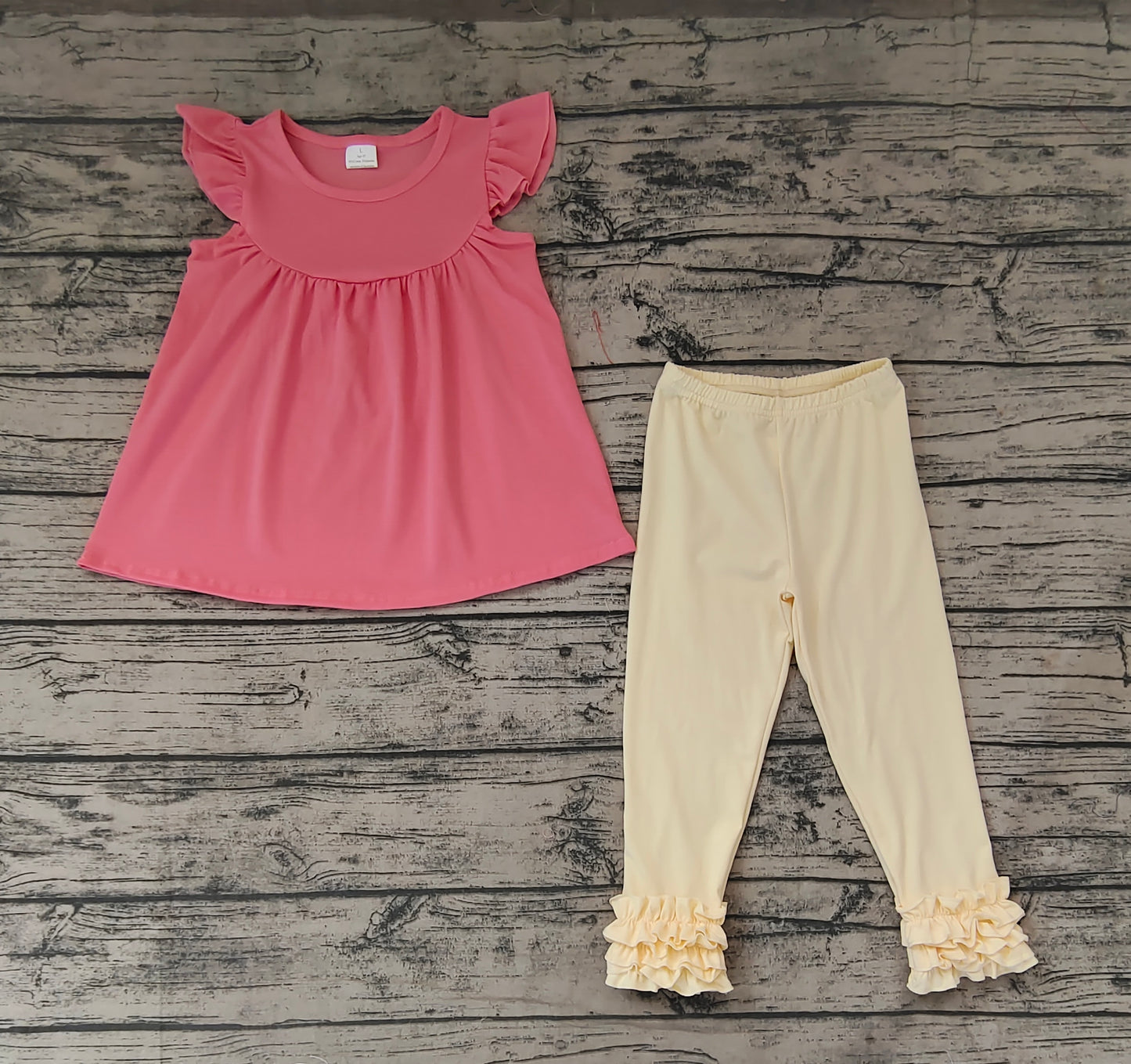 GSPO1323 组合 Cotton ruffle puffy girl outfit 202403 RTS