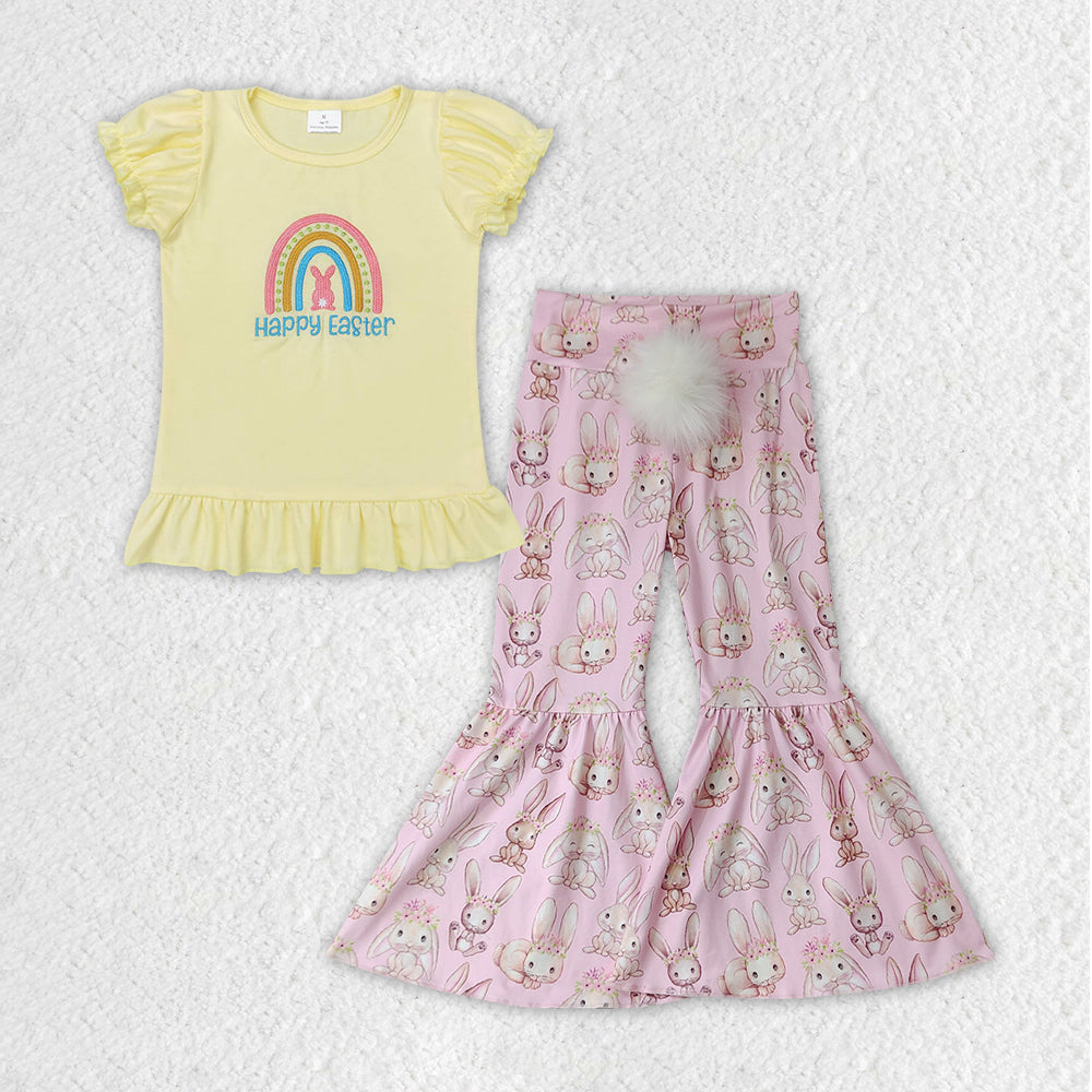 GSPO1346组合 Embroidery Easter girl outfit RTS 202401