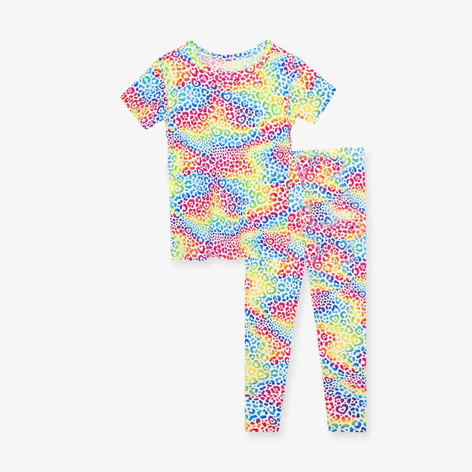 GSPO1358 preorder boys girls colorful pajamas love outfit 202401