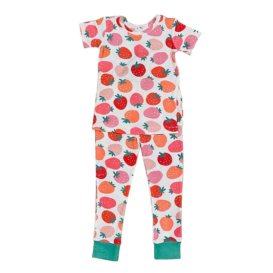 GSPO1389 preorder colorful strawberry girl pajamas outfit 202401