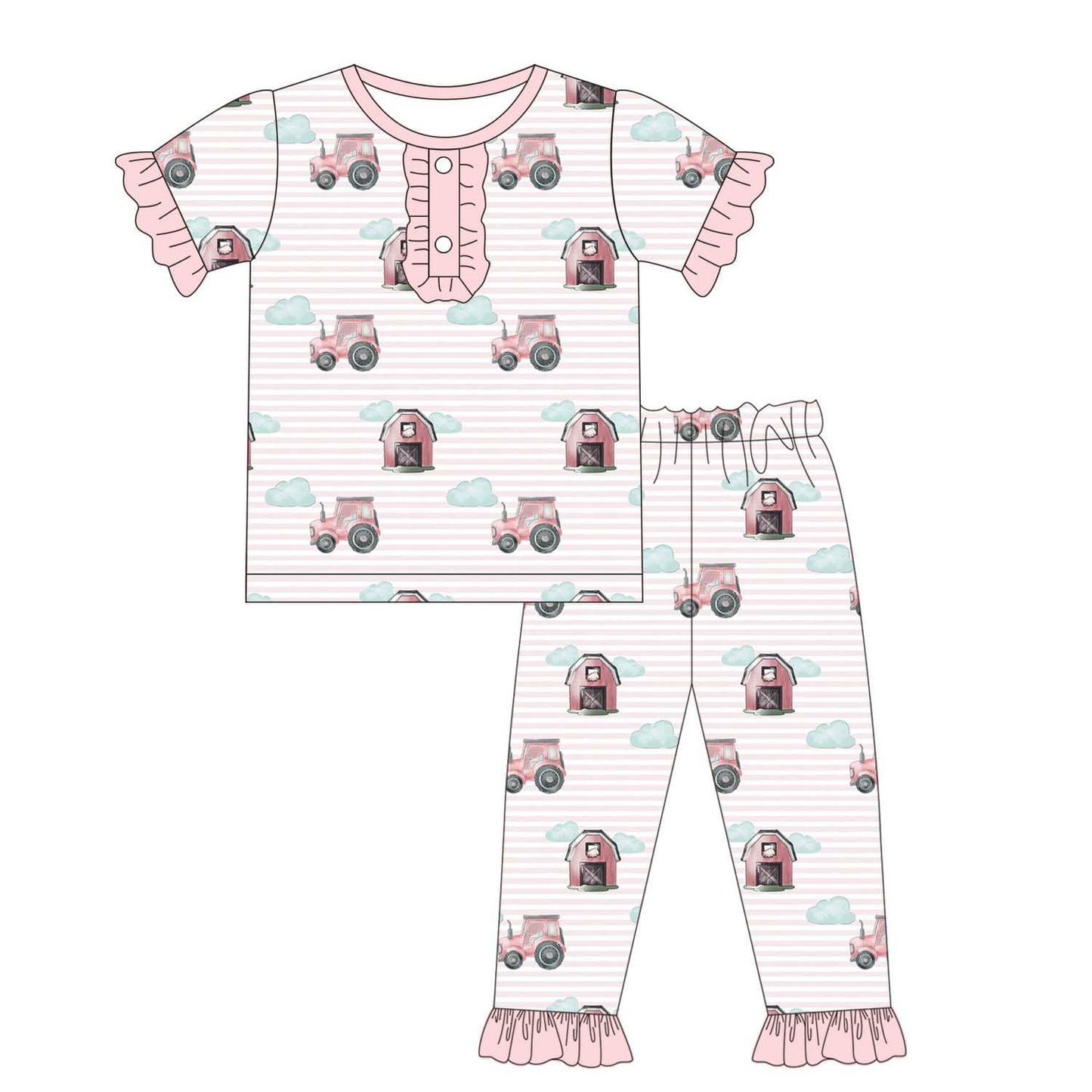 GSPO1415 preorder western tractor house girl outfit 202402