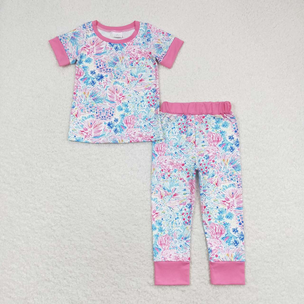 GSPO1550 girl pajamas outfit 202405 flower RTS