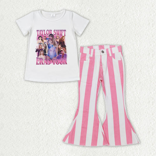 GSPO1598 组合  RTS  Taylor swift denim  pink stripe jeans girl outfit  RTS 202405