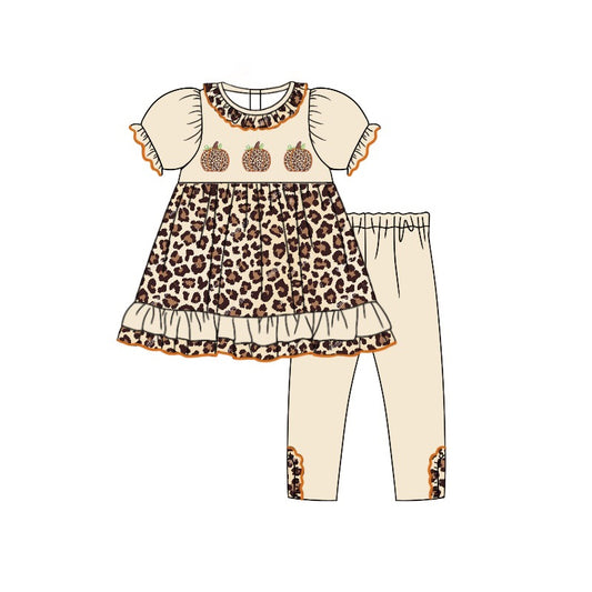 GSPO1616 Halloween pumpkin leopard girl  outfit preorder 202405