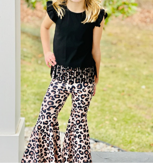 GSPO1600 tassel top leopard girl outfit preorder  202405