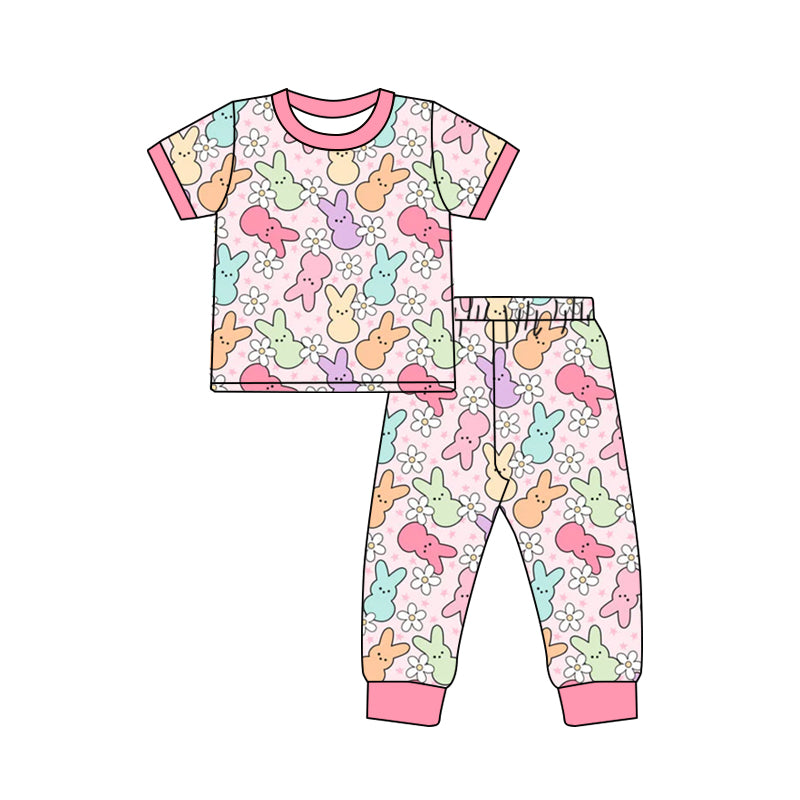 GSPO1761  bunny Easter preorder girl pajamas outfit 202410 sibling