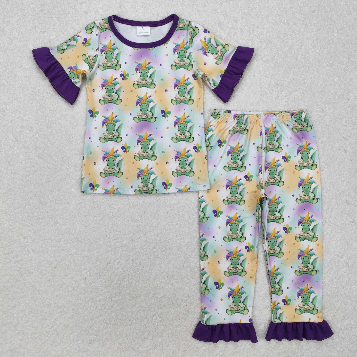 GSPO1766 preorder western dinosaur Maric Gras purple girl outfit 202501 sibling RTS