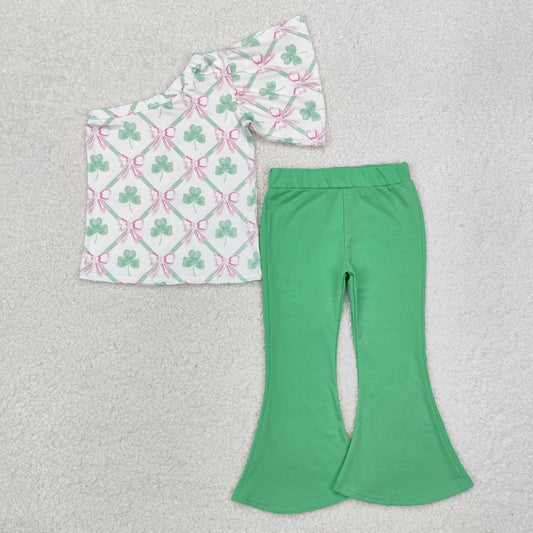 GSPO1793 ST. Patrick lucky  girl outfit 202412  sibling RTS