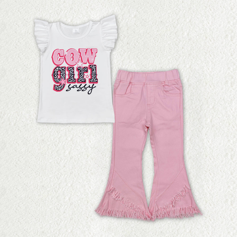 GSPO1817组合 cowgirl pink jeans girl outfit RTS 202411