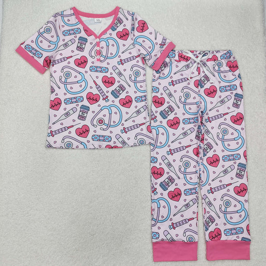 GSPO1861 adult  nurse women pajamas 202501 RTS