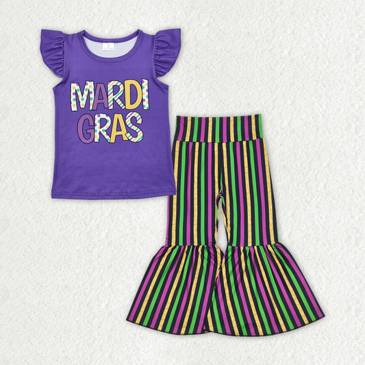 GSPO1949组合 RTS Mardi Gras purple stripe girl outfit 202412 rts