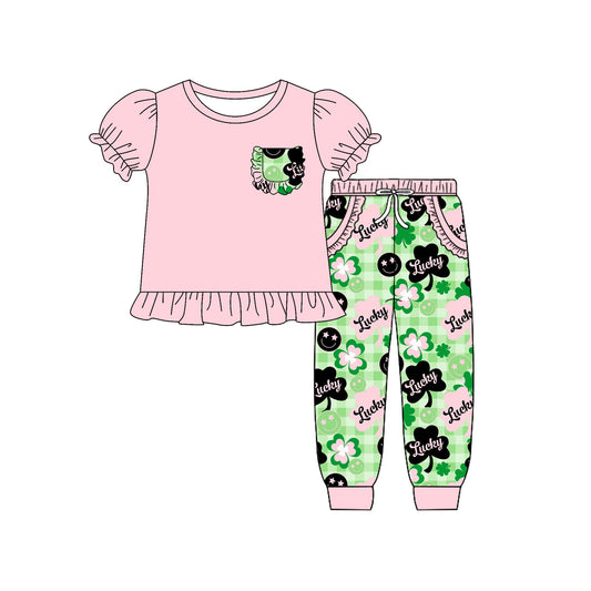 GSPO2090 blessed love LUCKY ST Patrick sibling outfit 202509 preorder
