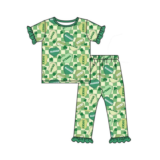 GSPO2091 blessed love LUCKY ST Patrick sibling outfit 202509 preorder