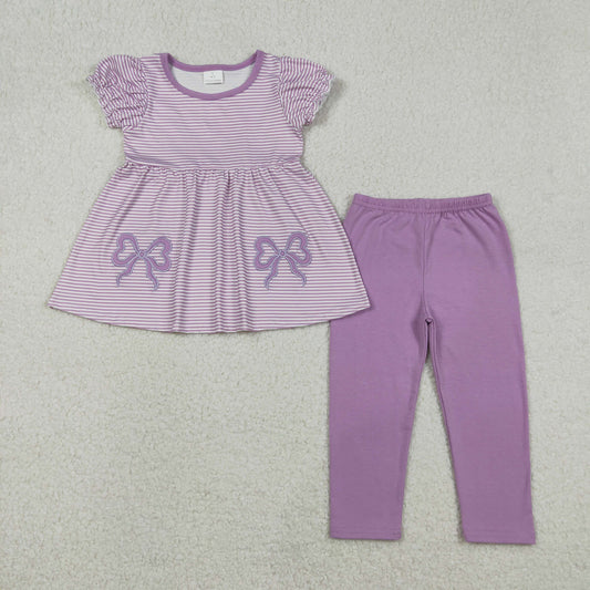 GSPO2153 embroidery bow girl outfit 202512 RTS