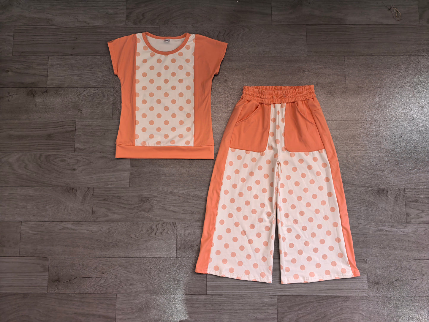 GSPO2333 YOGA dots girl Pants outfit Set 202608 PREORDER