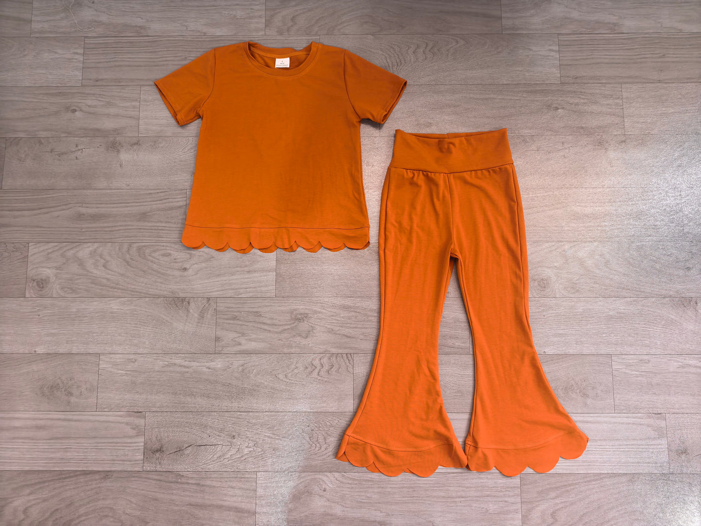 GSPO2345 GT1775+P1083 orange girl Pants cotton outfit Set 202608 preorder
