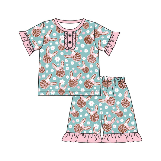 GSSO0365 western rabbit short sleeve girl shorts outfit preorder 20231005