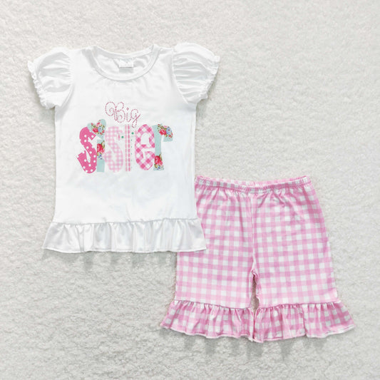 GSSO0395 flowers sister shorts summer girl outfit 202401 RTS