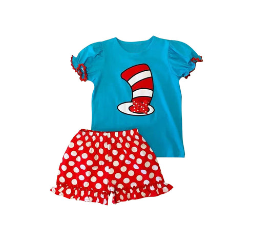 GSSO0400  preorder  western read hat girl shorts  outfit 202231109