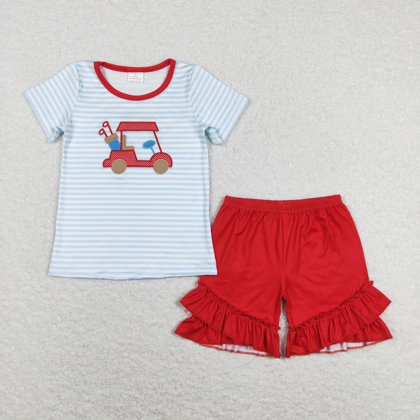 GSSO0432 RTS embroidery golf shorts girl summer outfit 202401