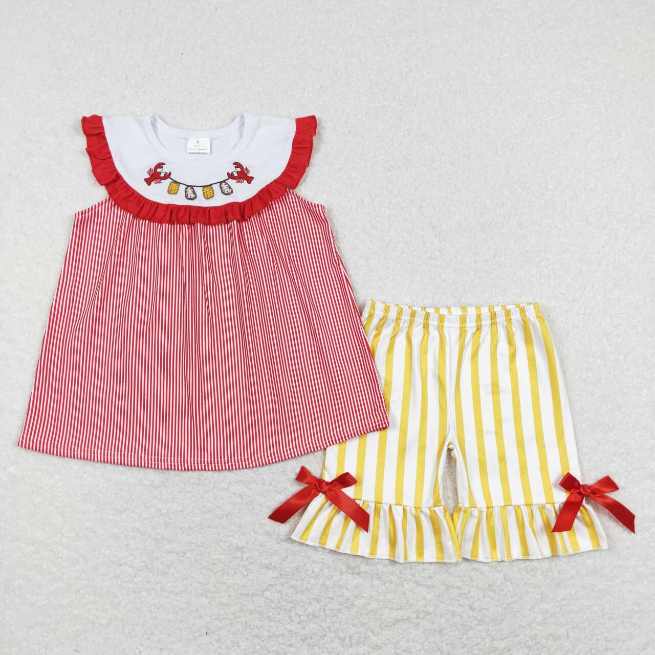 GSSO0453 embroidery shorts girl outfit 202401 RTS Crayfish