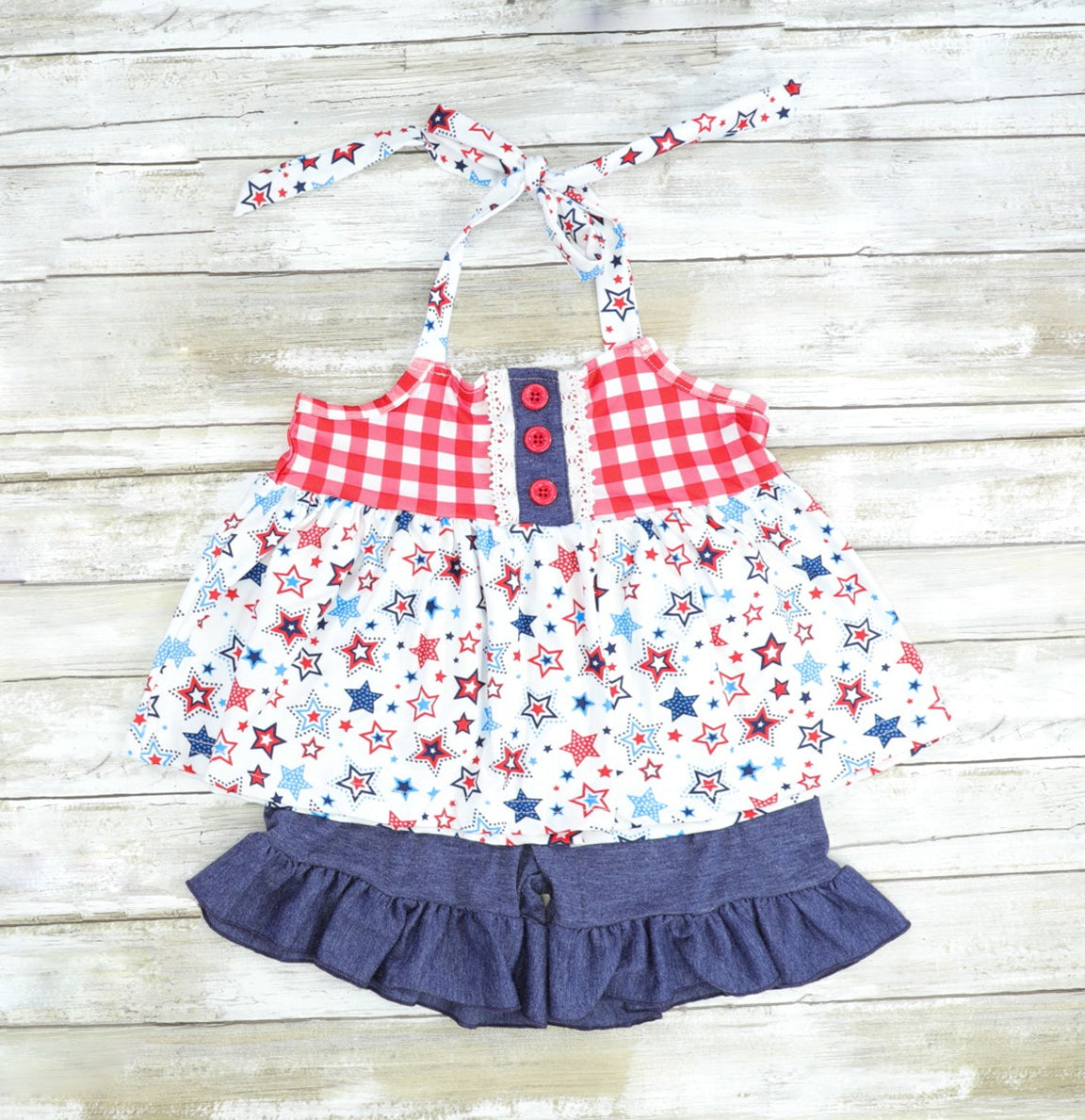 GSSO0473 western 4th july short sleeve boy shorts outfit preorder 20231130