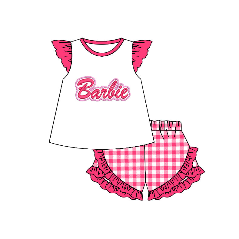 GSSO0477 western barbie short sleeve girl shorts outfit RTS 202401