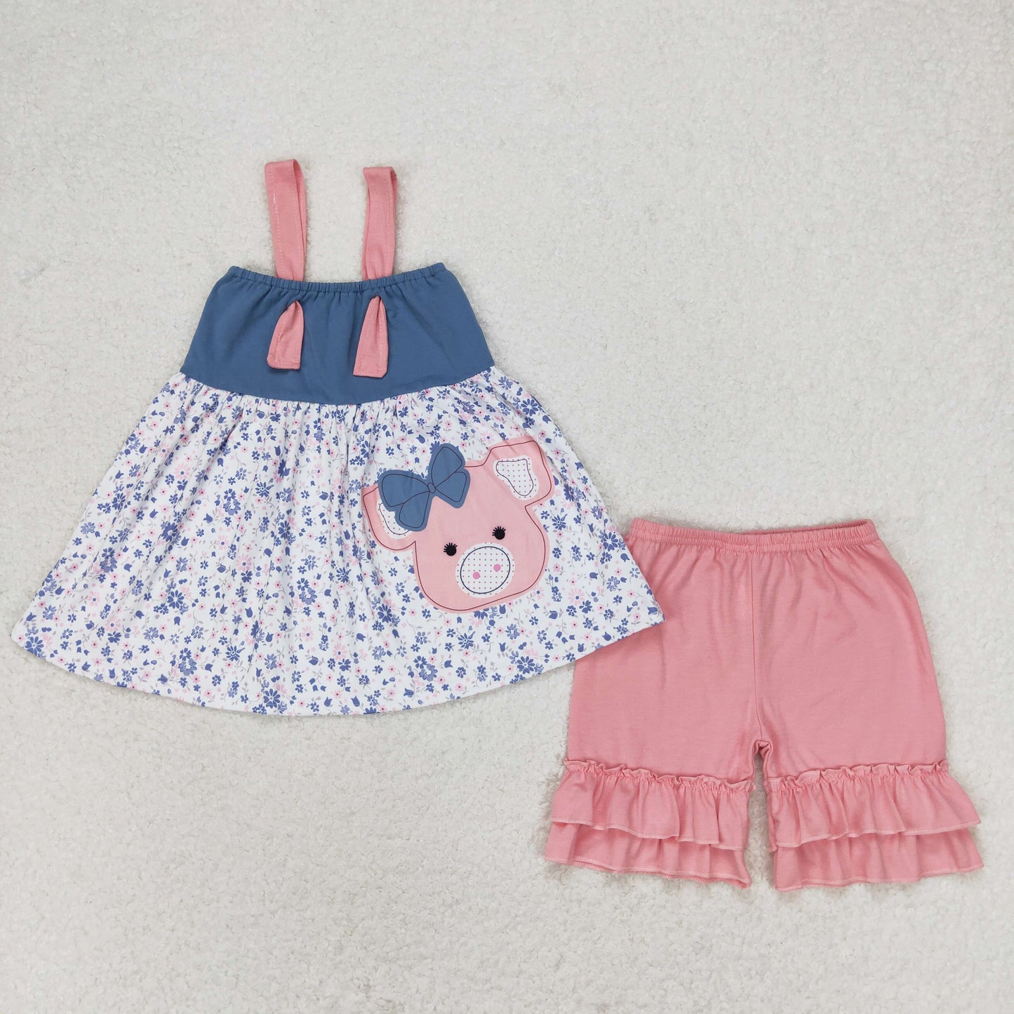 GSSO0493 pig summer girl outfit 202406 RTS