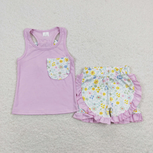 GSSO0511 flowers girl shorts outfit RTS 202401