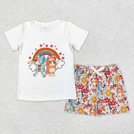 GSSO0512 girl shorts bluey dog summer outfit 202407 RTS