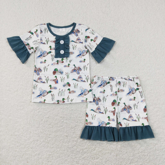 GSSO0548 girl shorts duck outfit  202401 RTS