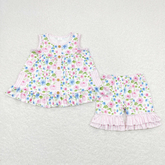 GSSO0569 RTS flower summer girl outfit 202403